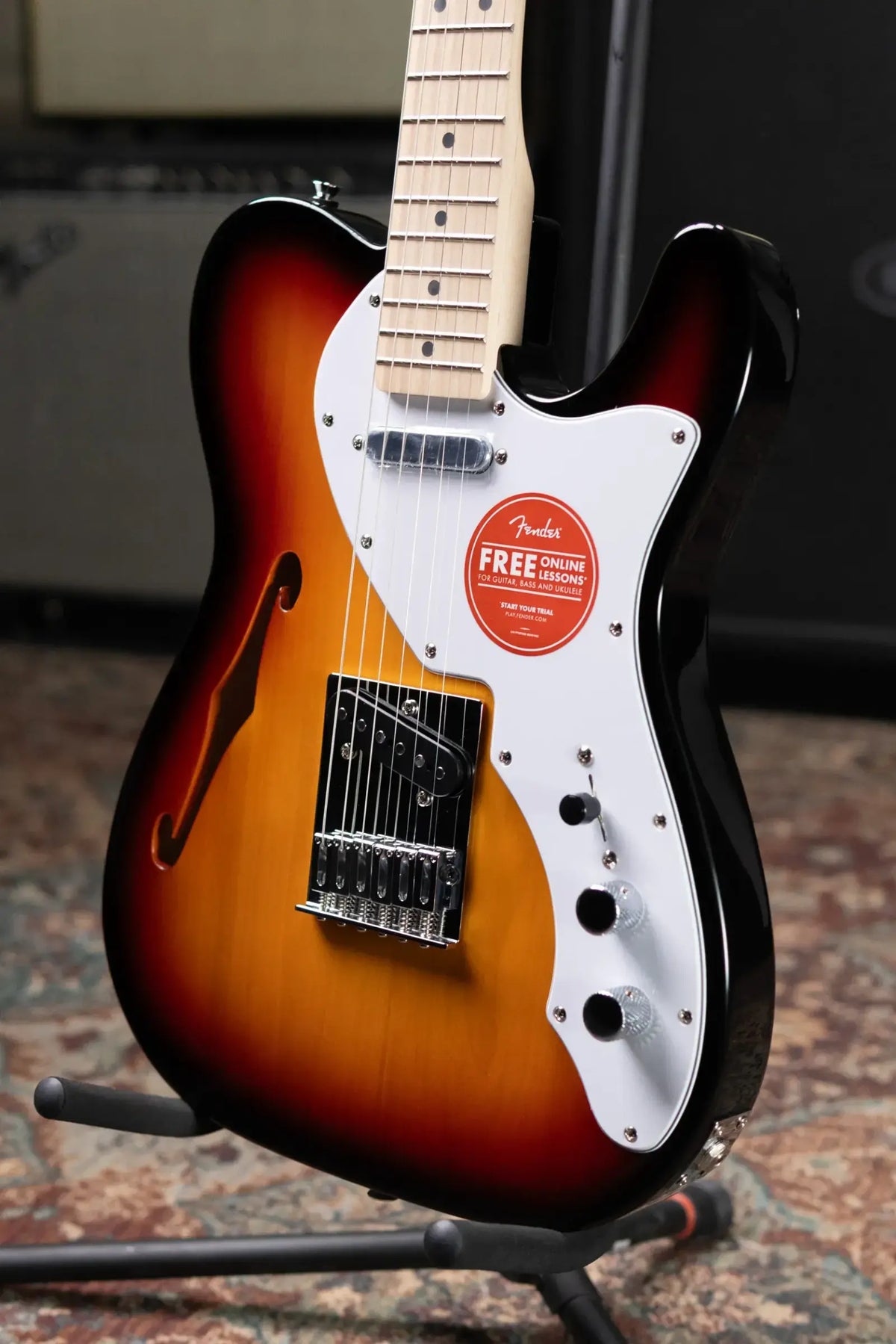 Squier Affinity Series Telecaster Thinline Electric Guitar - 3-Color Sunburst
