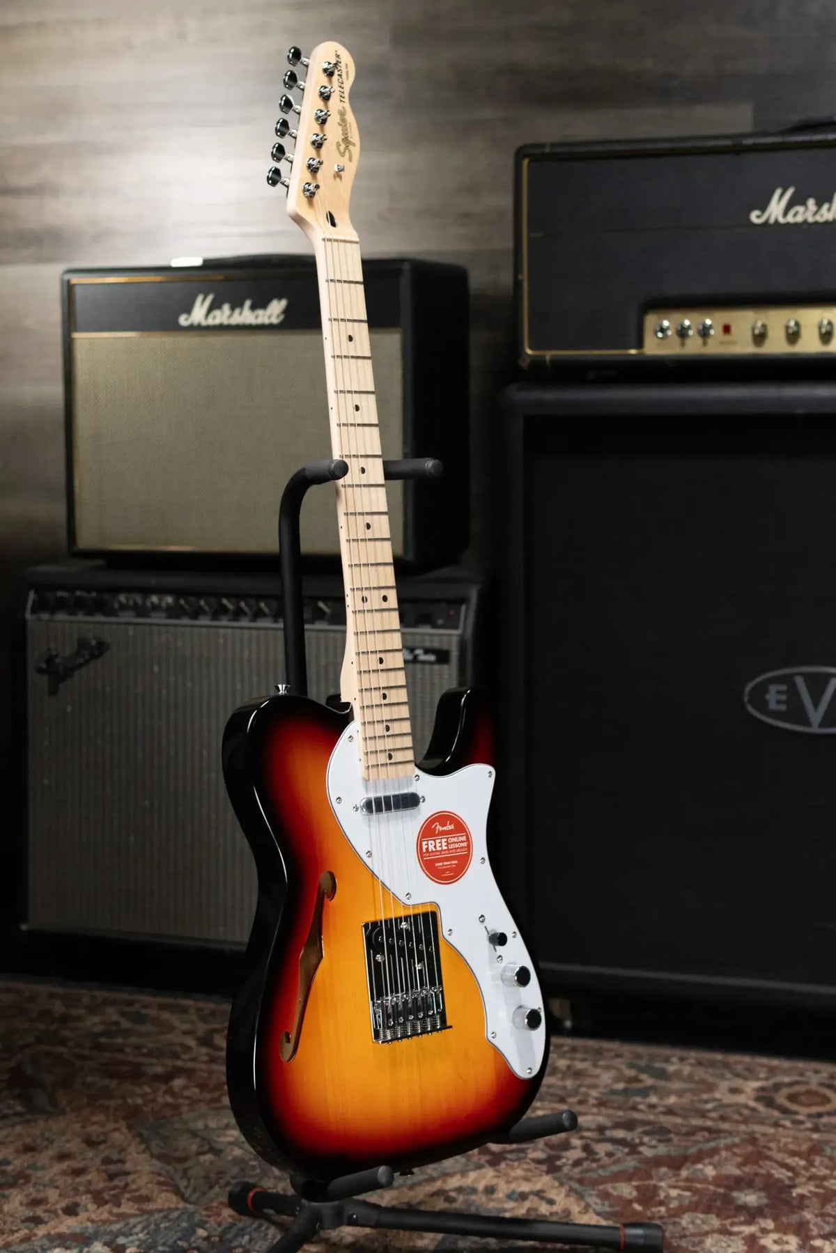 Squier Affinity Series Telecaster Thinline Electric Guitar - 3-Color Sunburst