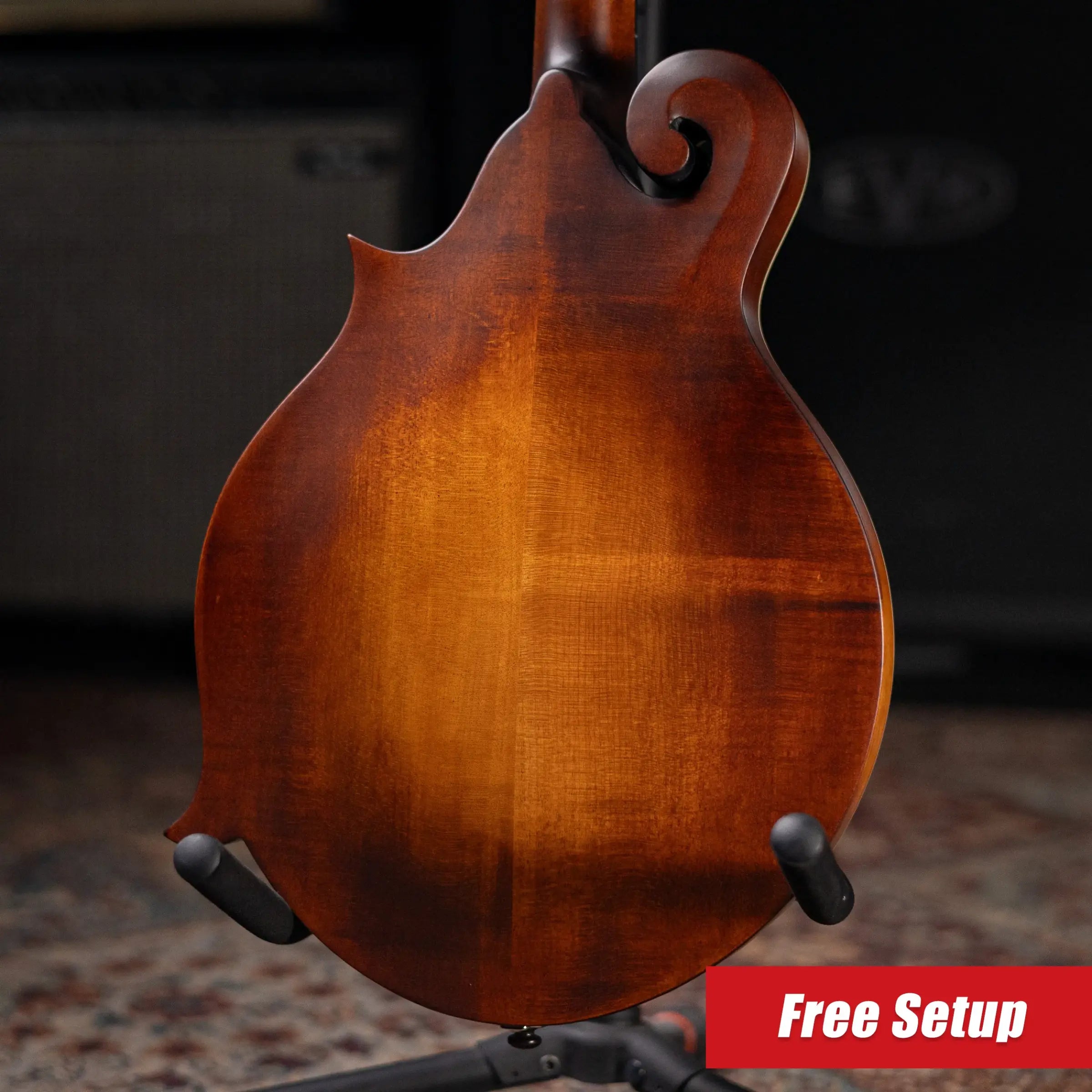 Eastman MD315 F-Style Wide Neck Mandolin - Amberburst with Gig Bag