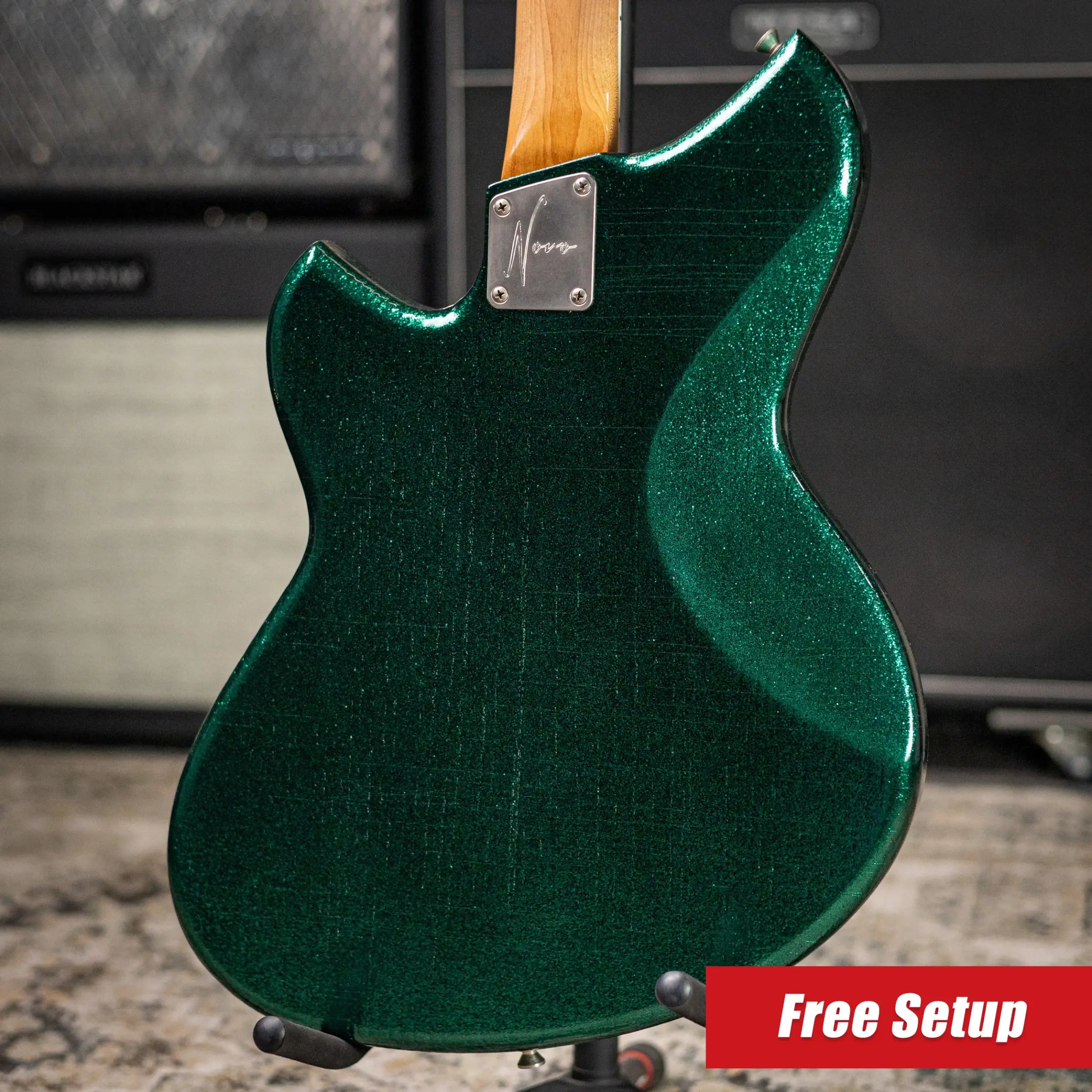 Novo Custom Shop Miris J Semi-Hollow Electric Guitar - Matrix Sparkle with Gig Bag