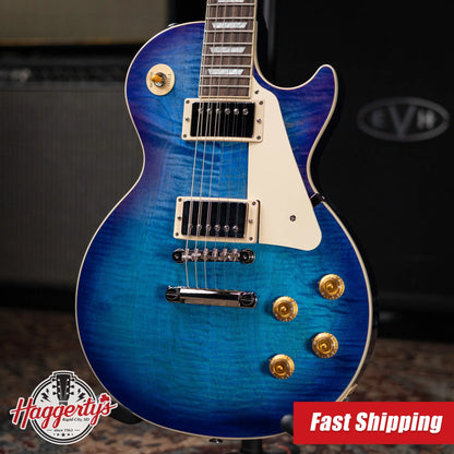 Gibson Les Paul Standard 50s Figured Top Electric Guitar - Blueberry Burst with Hardshell Case