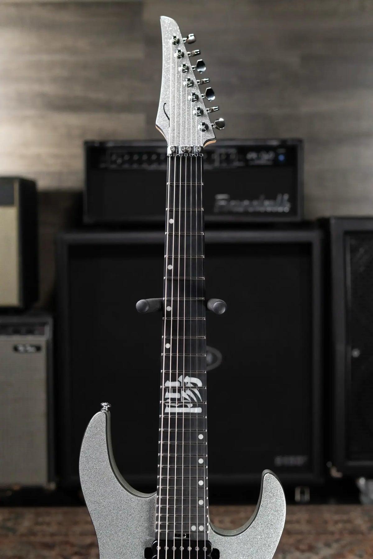 Legator Y07 7-String Electric Guitar - Silver with Gig Bag - Used
