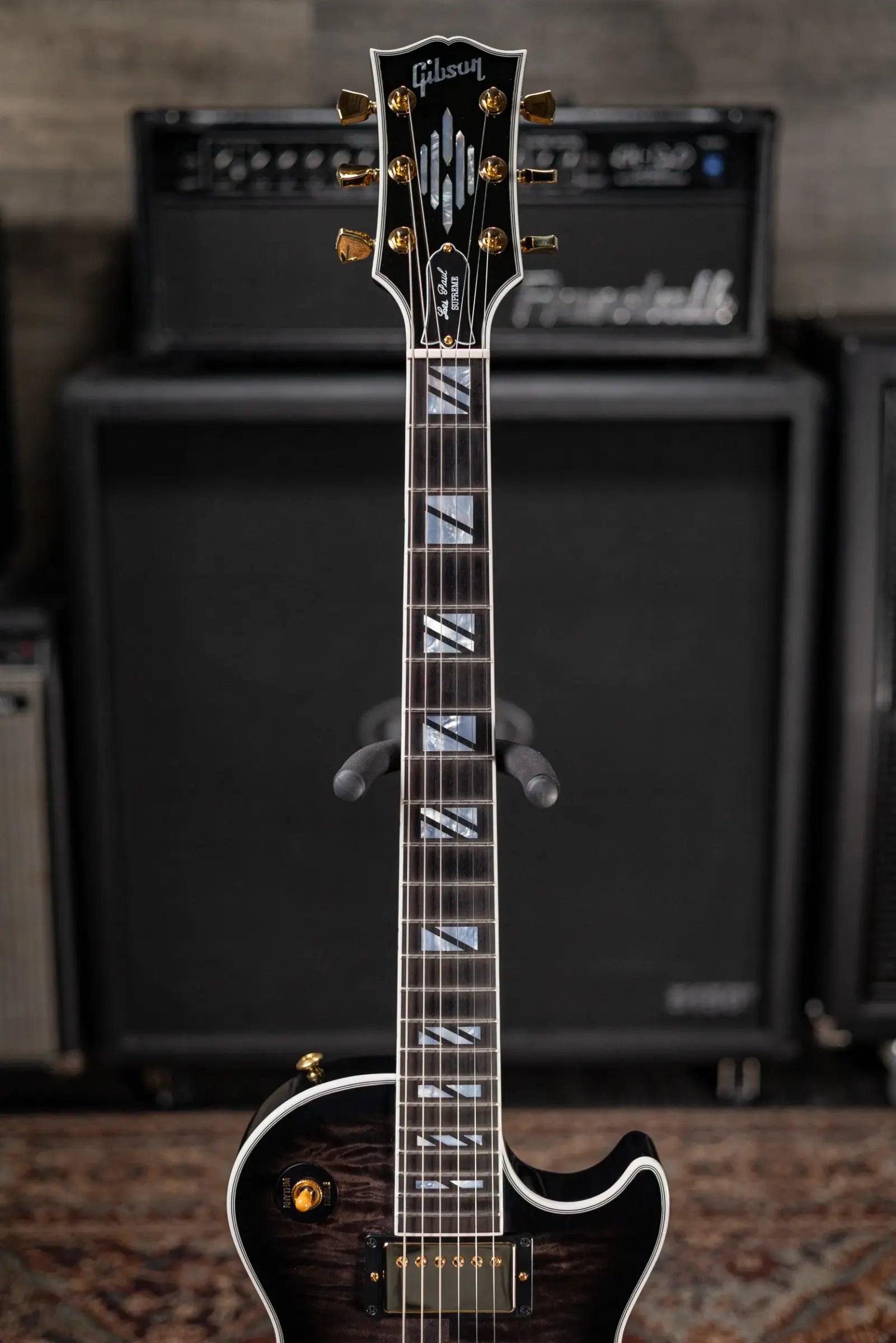 Gibson Les Paul Modern Supreme Electric Guitar - Translucent Ebony Burst with Hardshell Case - Used