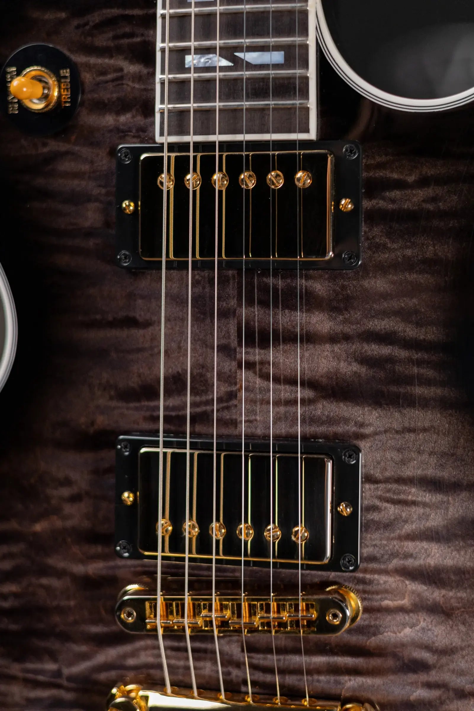 Gibson Les Paul Modern Supreme Electric Guitar - Translucent Ebony Burst with Hardshell Case - Used