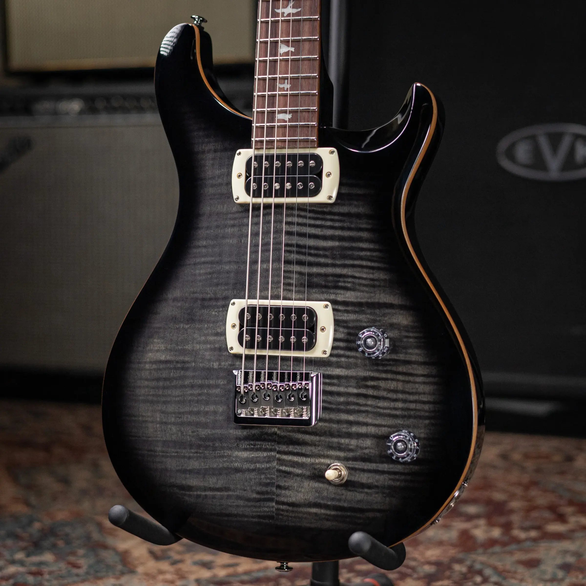 PRS SE 277 Baritone Electric Guitar - Charcoal Burst with Gig Bag