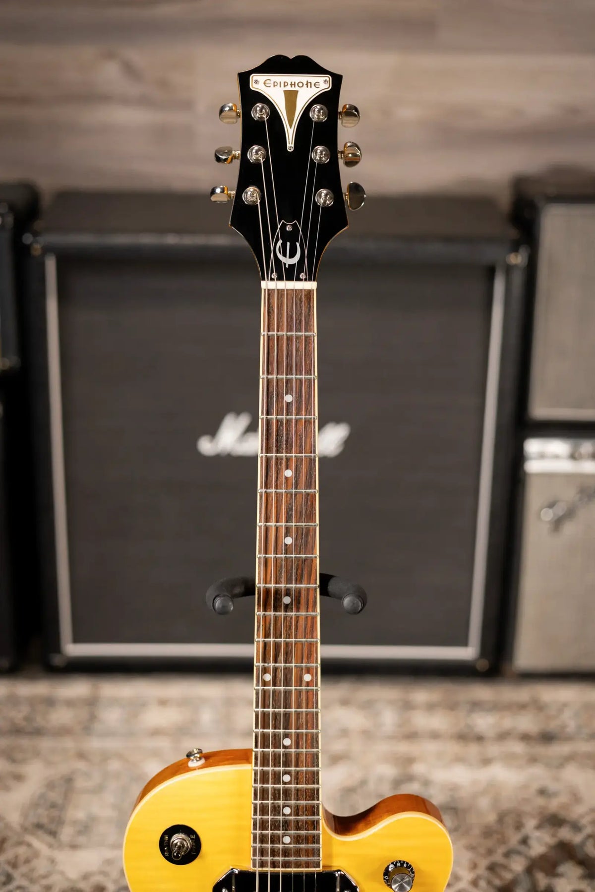 Epiphone Wildkat Semi-Hollow Electric Guitar - Antique Natural with Hardshell Case - Used