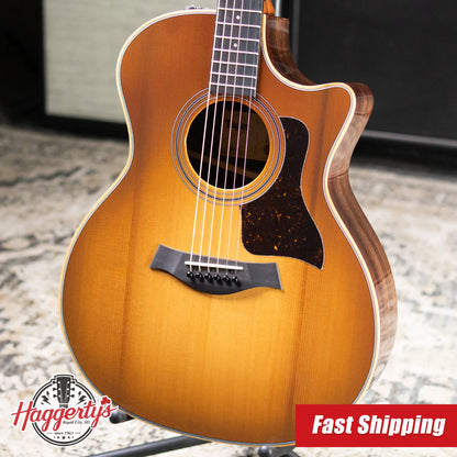 Taylor 414ce Studio Special Edition Acoustic/Electric Guitar - Honeyburst with Gig Bag