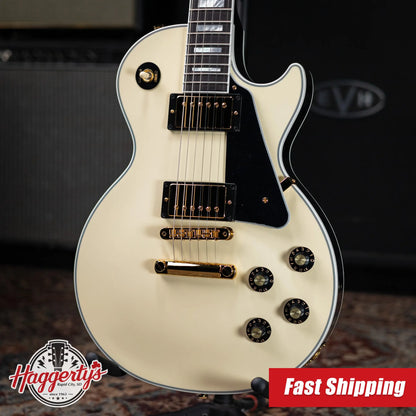 Gibson Les Paul Custom 70s Electric Guitar - Butter Cream with Hardshell Case