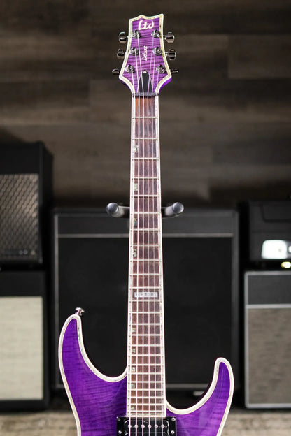 ESP LTD Deluxe H-1001 FM Electric Guitar - Transparent Purple - Used