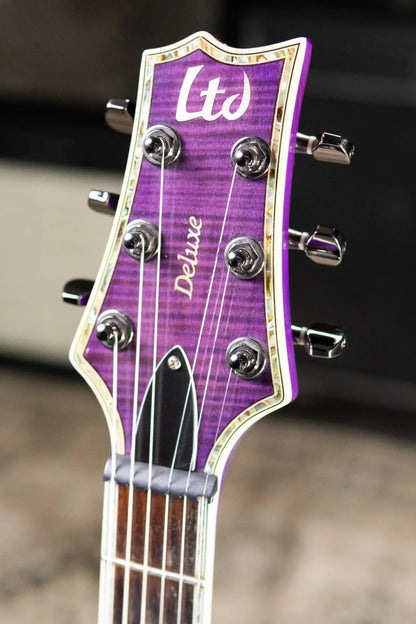 ESP LTD Deluxe H-1001 FM Electric Guitar - Transparent Purple - Used