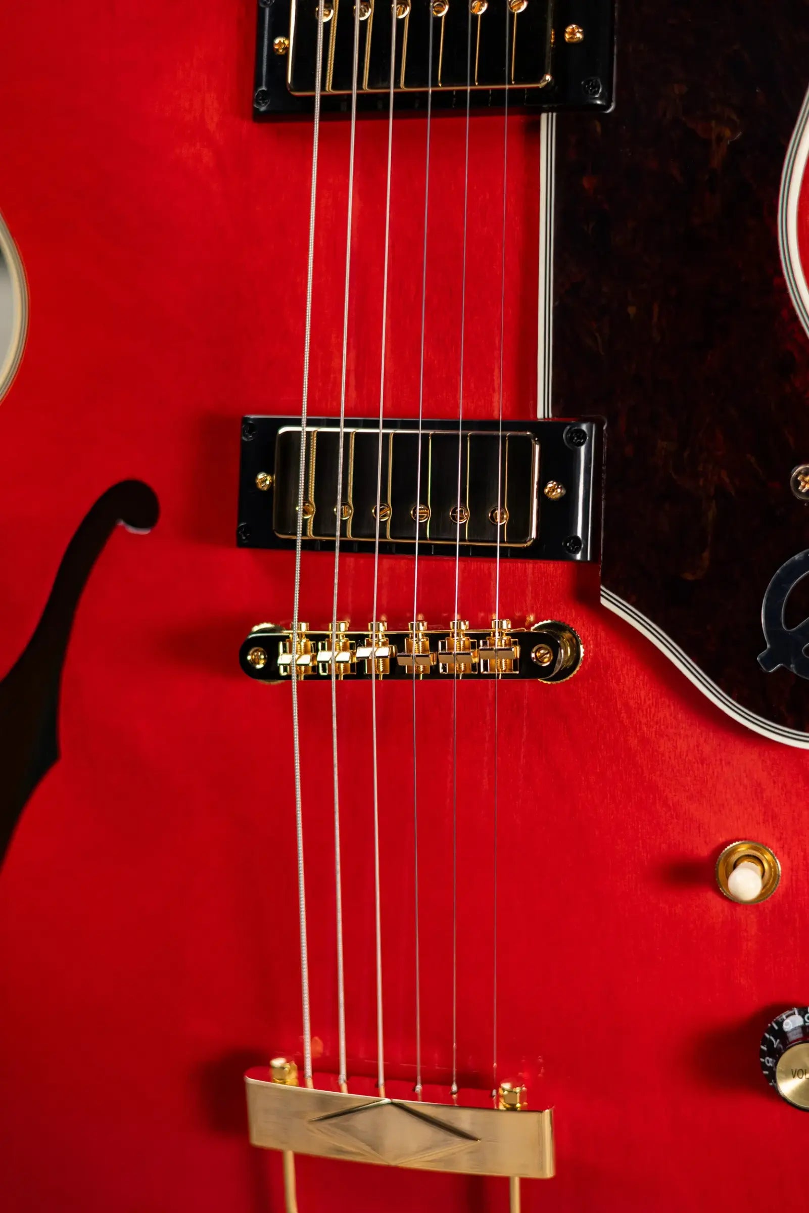 Epiphone Masterbilt Gem Archer Sheraton Electric Guitar - Cherry Red with Hardshell Case
