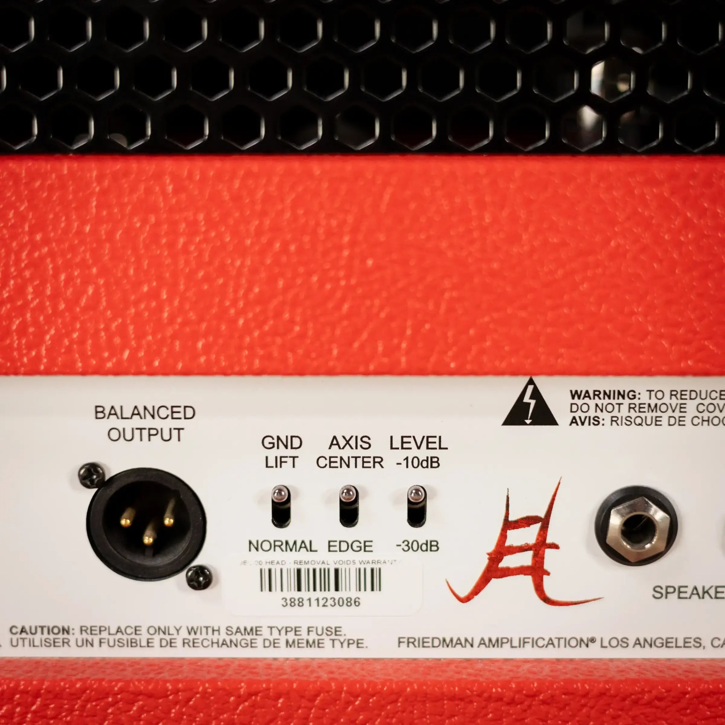 Friedman Jake E. Lee Signature 2 Channel 20 Watt Guitar Tube Head - Red Tolex - Used
