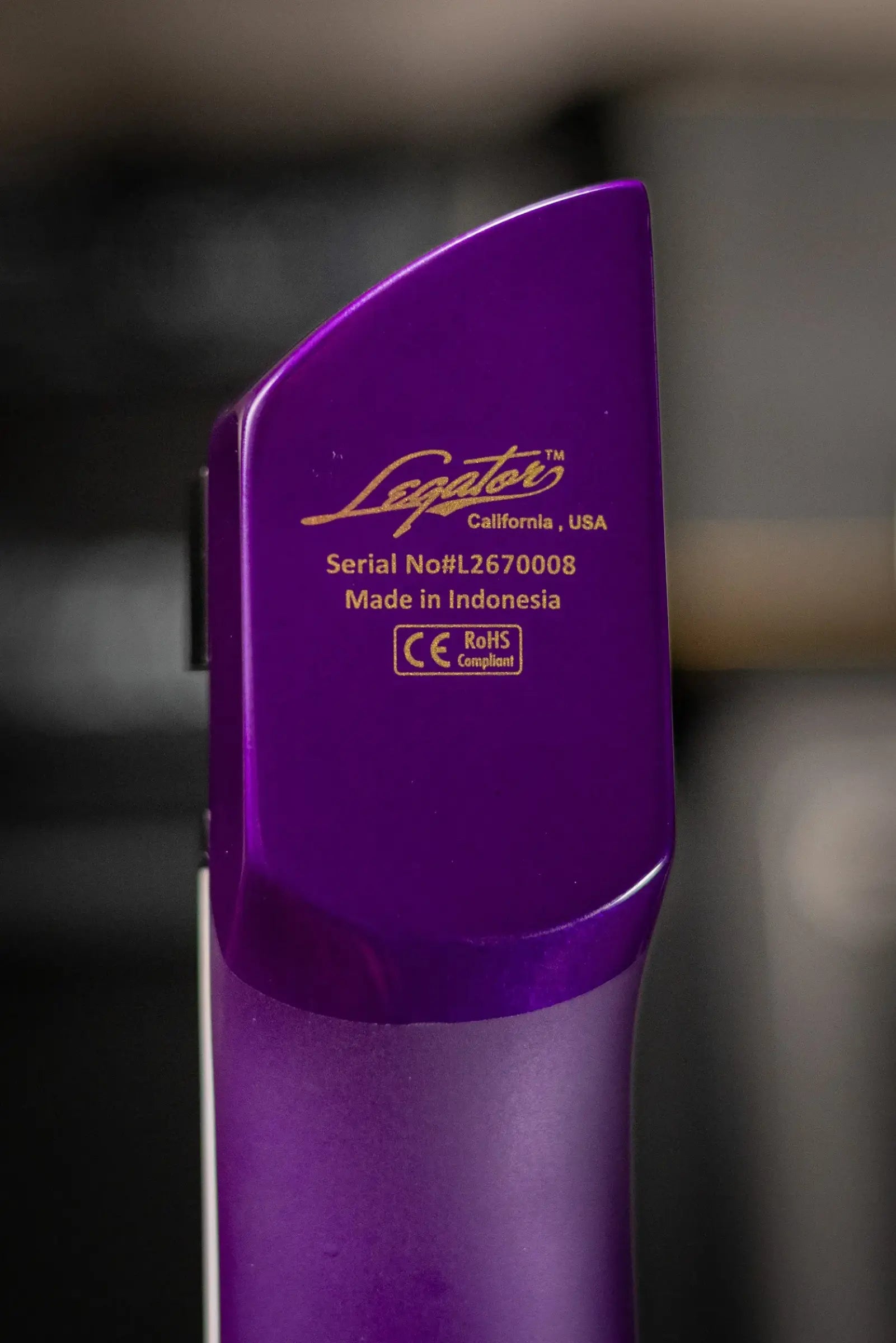 Legator R6SS Revenant Bolt-On Electric Guitar - Gloss Purple - B-Stock
