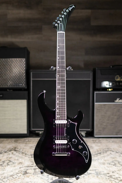 Gibson Victory Figured Top Electric Guitar - Dark Purple Burst with Hardshell Case