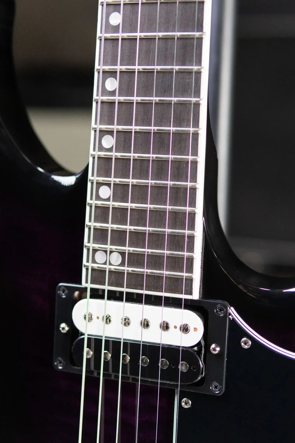 Gibson Victory Figured Top Electric Guitar - Dark Purple Burst with Hardshell Case