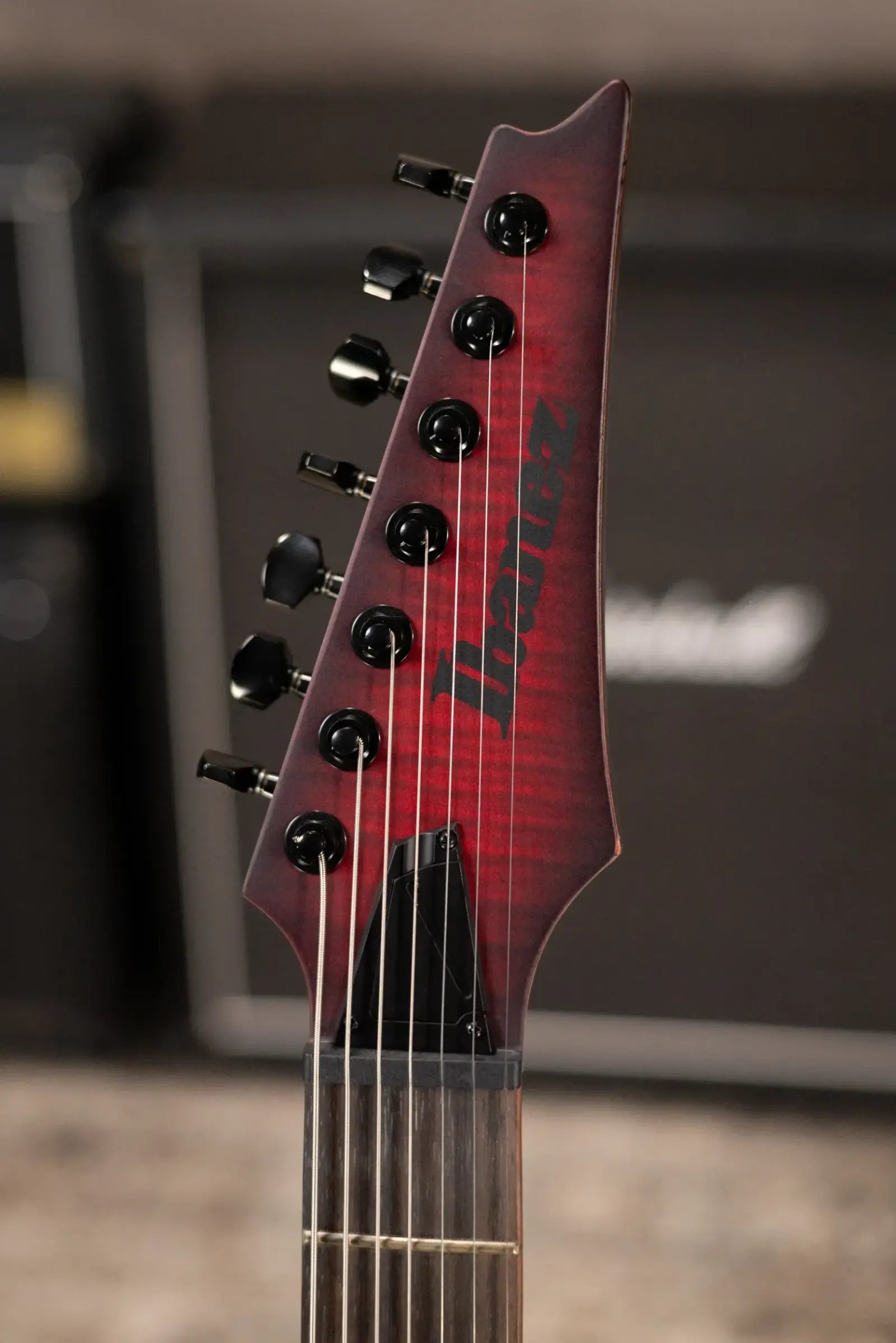 Ibanez RGD721FAWUF Standard 7-String Electric Guitar - Stained Wine Red Burst Flat