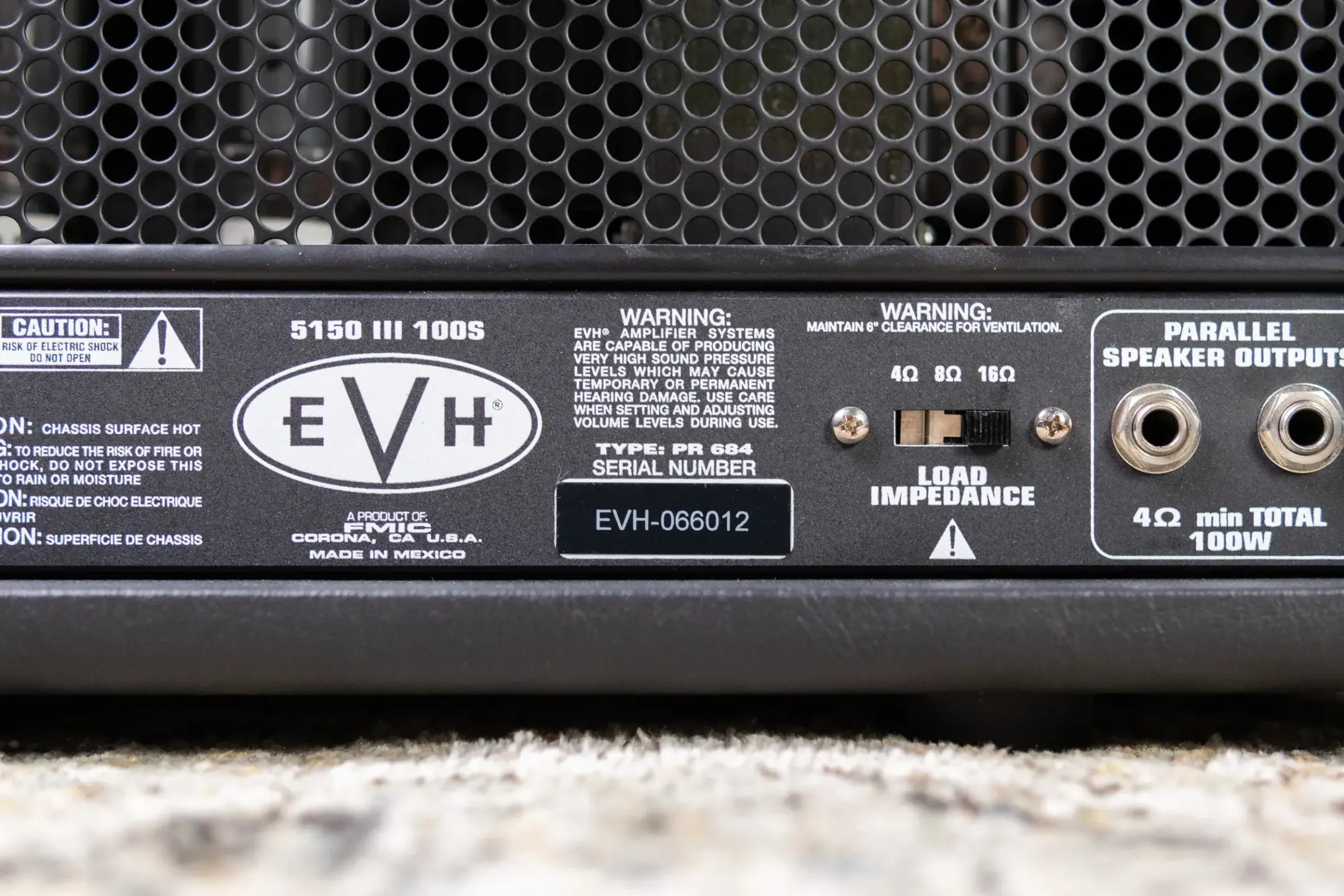 EVH 5150 III 100S 100-Watt Electric Guitar Amplifier Head, Stealth - Used