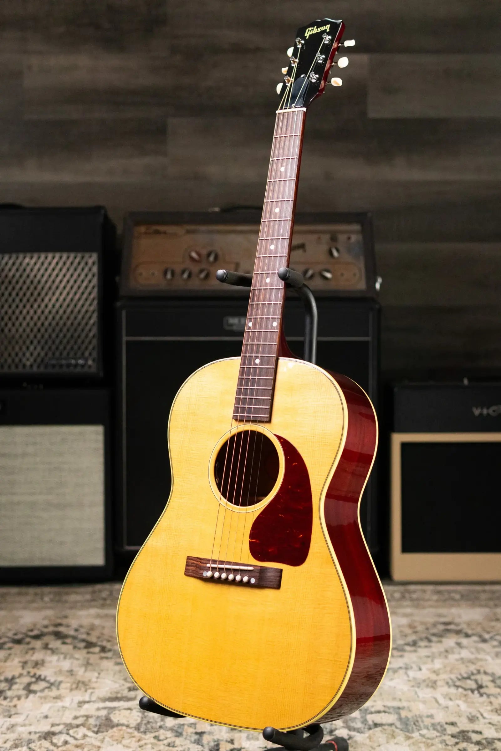 Gibson LG-2 50s Original Acoustic/Electric Guitar - Antique Natural with Hardshell Case