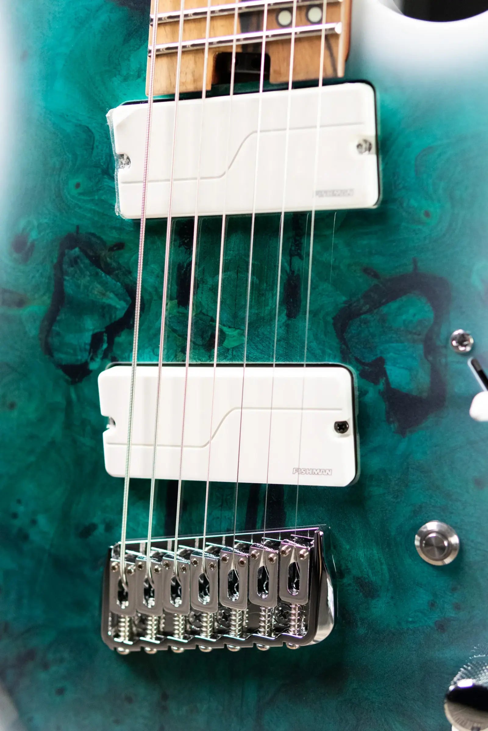 Legator N7FOD Ninja Multiscale Electric Guitar - Arctic Blue with Gig Bag