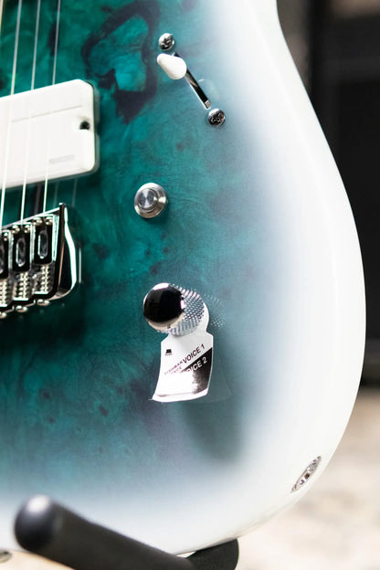 Legator N7FOD Ninja Multiscale Electric Guitar - Arctic Blue with Gig Bag