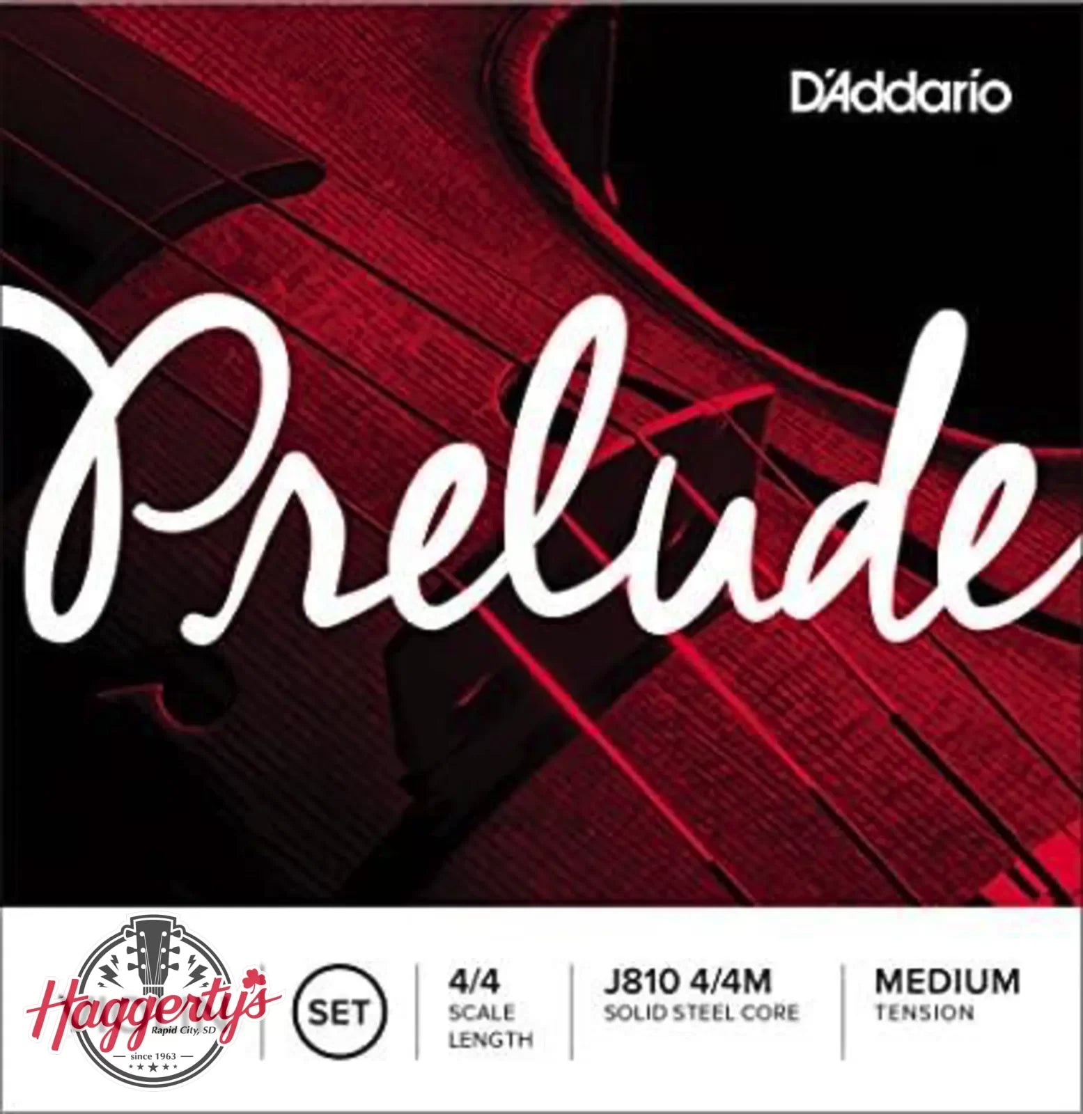 D'Addario Prelude Violin String Set, 4/4 Scale Medium Tension