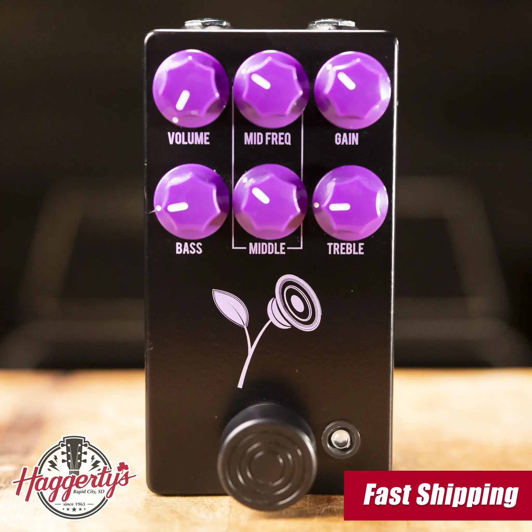 JHS The Violet Lari Basilio Distortion/Overdrive Pedal - Black - Used