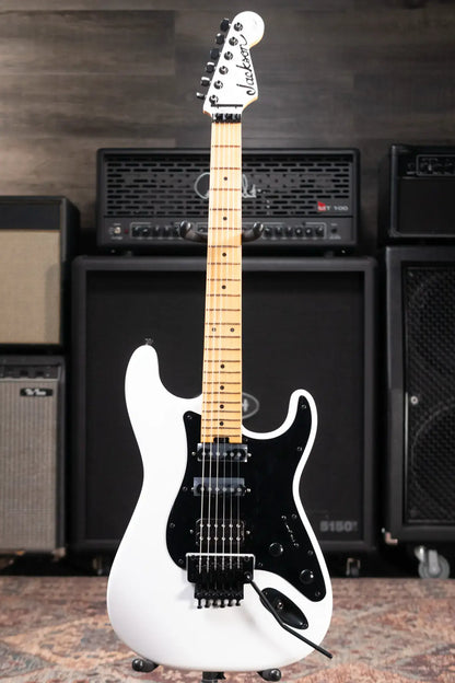 Jackson 50th Anniversary Iron Maiden Adrian Smith SC1 Electric Guitar - Snow White with Gig Bag