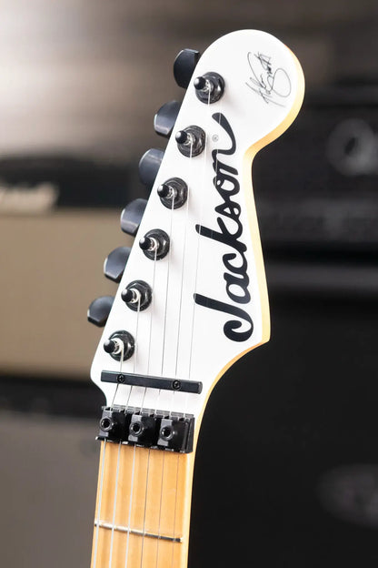 Jackson 50th Anniversary Iron Maiden Adrian Smith SC1 Electric Guitar - Snow White with Gig Bag