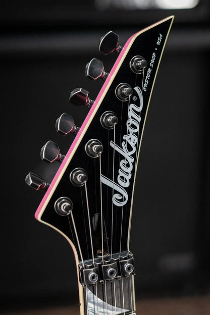 Jackson Custom Shop Special Edition Soloist 2H FR Electric Guitar - Nitro Tour Relic Platinum Pink over 3-Tone Sunburst with Hardshell Case