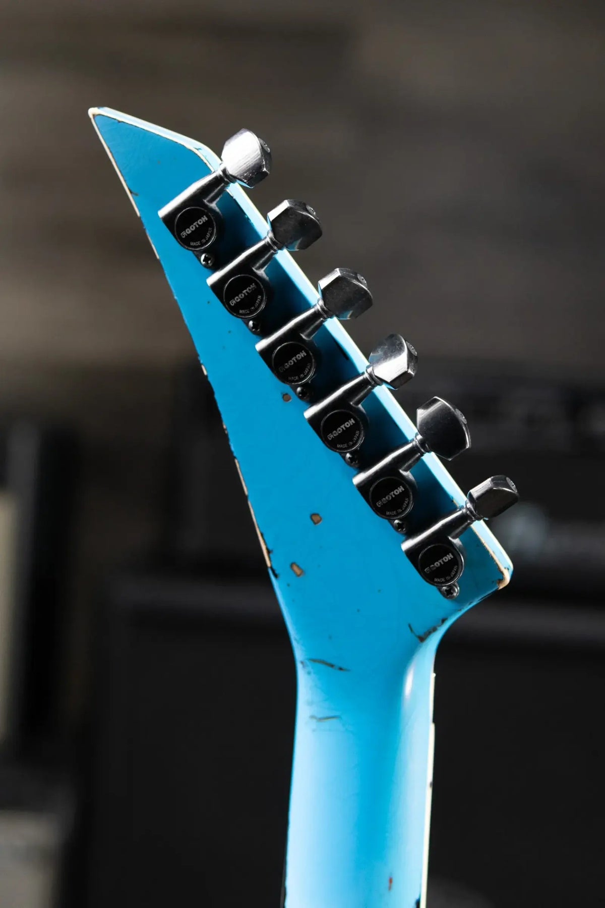 Jackson Custom Shop Special Edition Soloist Electric Guitar - Nitro Tour Relic Robins Egg Blue over 3-Tone Sunburst with Hardshell Case
