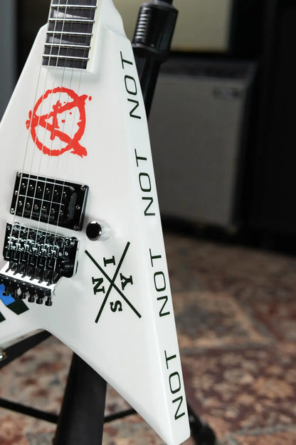 Jackson Legend Series Limited Edition Signature Scott Ian Rhoads RR22 Electric Guitar - Pearl White with Foam Core Case