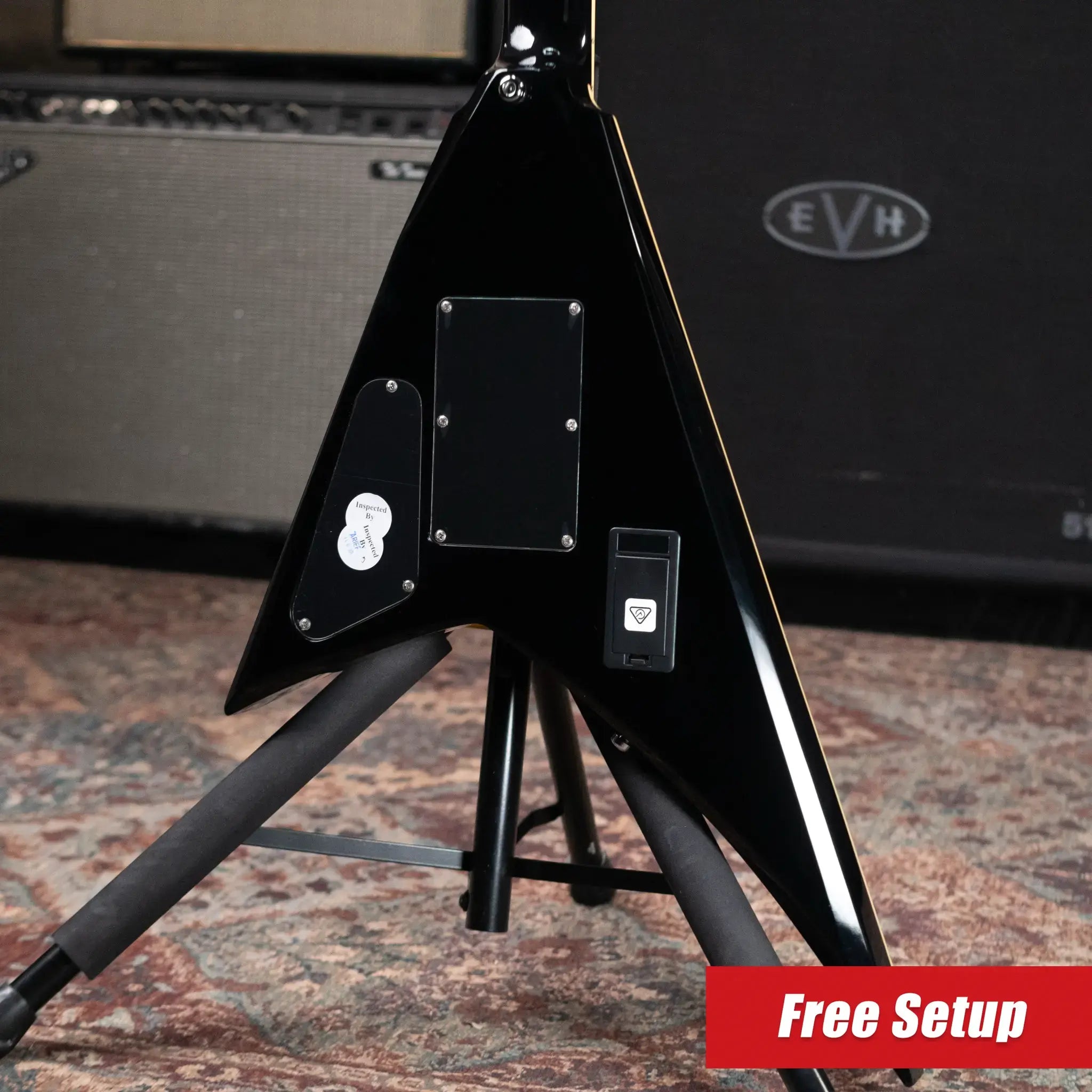 Jackson Pro Plus Pure Metal Limited Edition Rhoads RR1A Electric Guitar - Gloss Black with Gig Bag