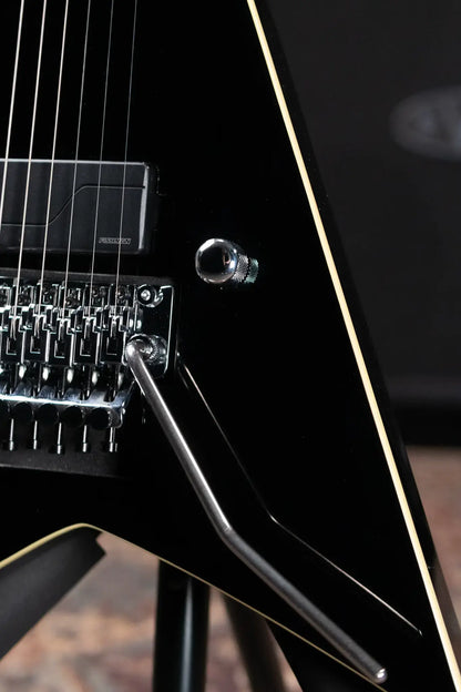Jackson Pro Plus Pure Metal Limited Edition Rhoads RR1A Electric Guitar - Gloss Black with Gig Bag