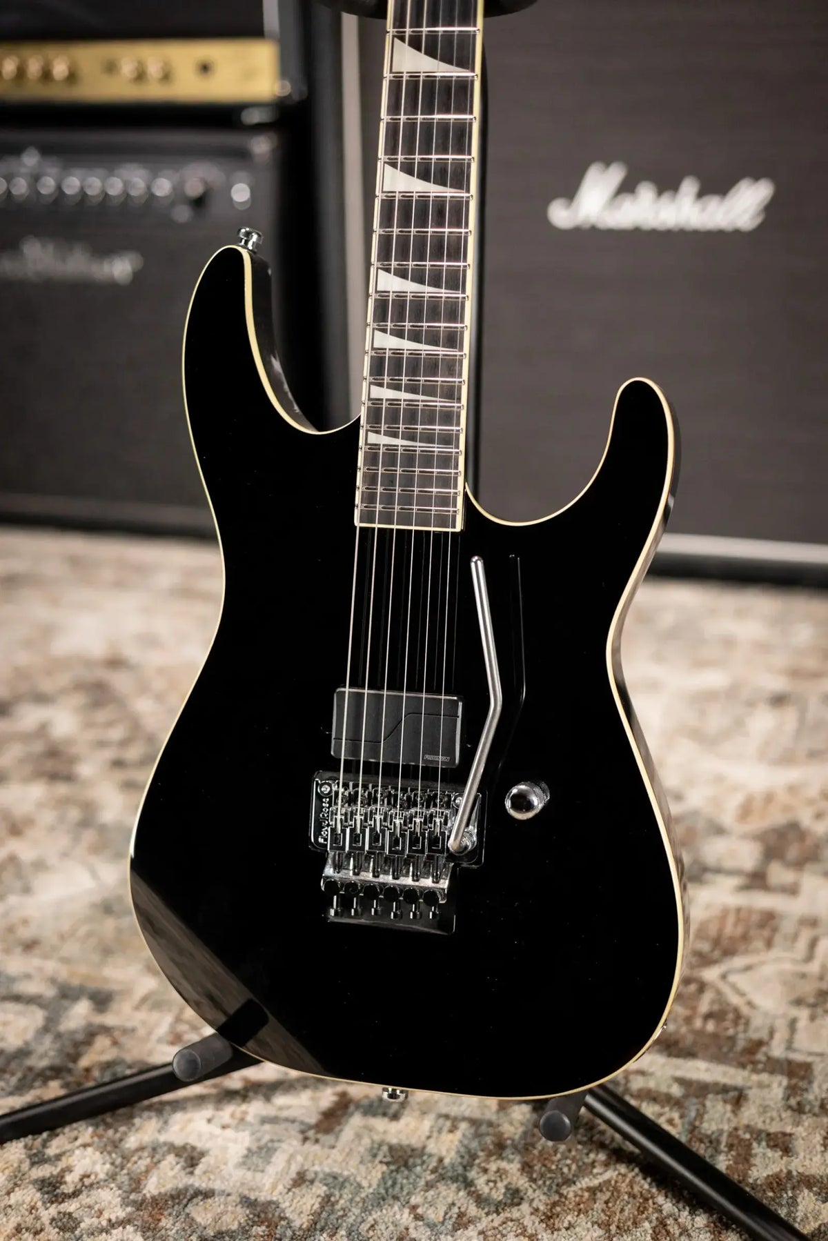 Jackson Pro Plus Pure Metal Limited Edition Soloist SL1A - Gloss Black with Gig Bag - Demo
