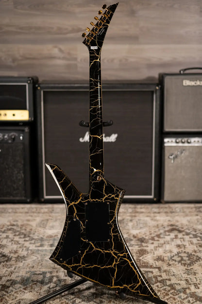 Jackson Pro Plus Series Signature Brandon Ellis Kelly KE27 Electric Guitar - Gold Crackle with Gig Bag
