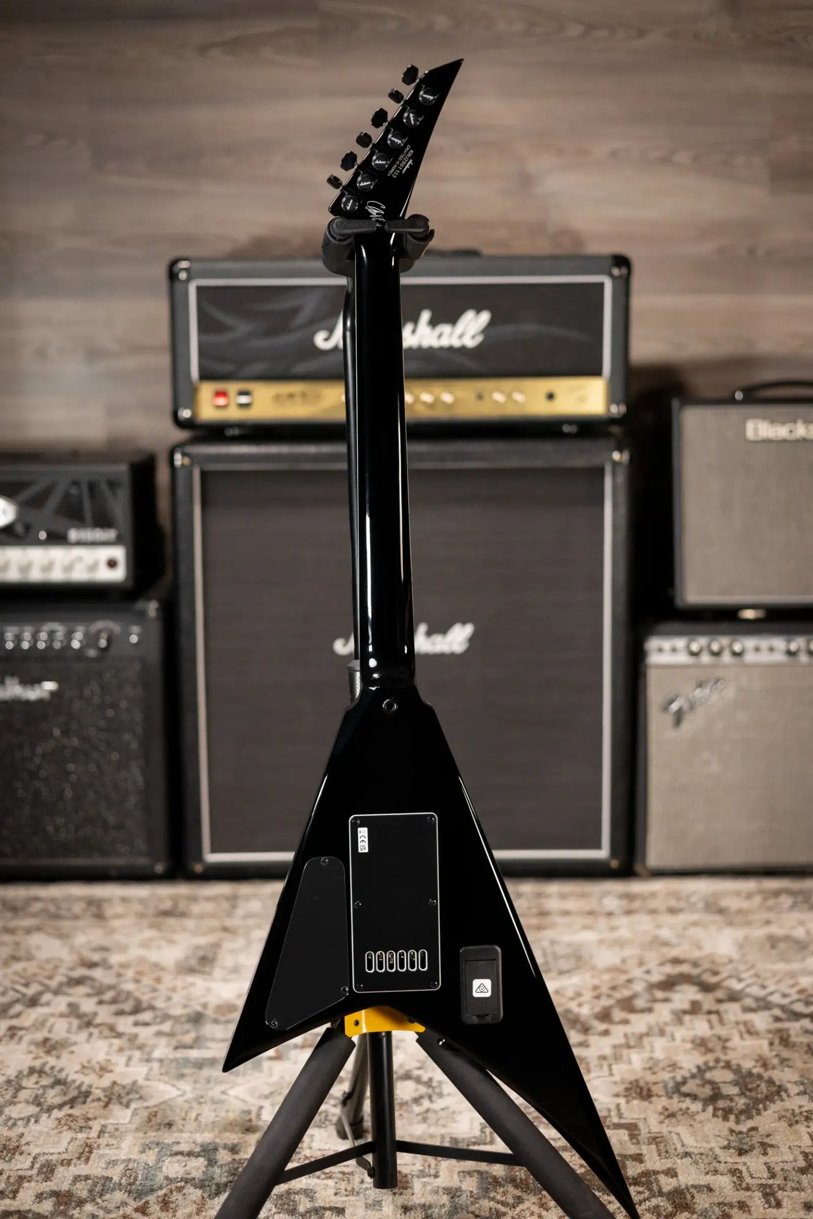 Jackson Pro Plus Series Signature Christian Andreu Rhoads RR24 EVTN6 Electric Guitar - Black with Foam Core Case