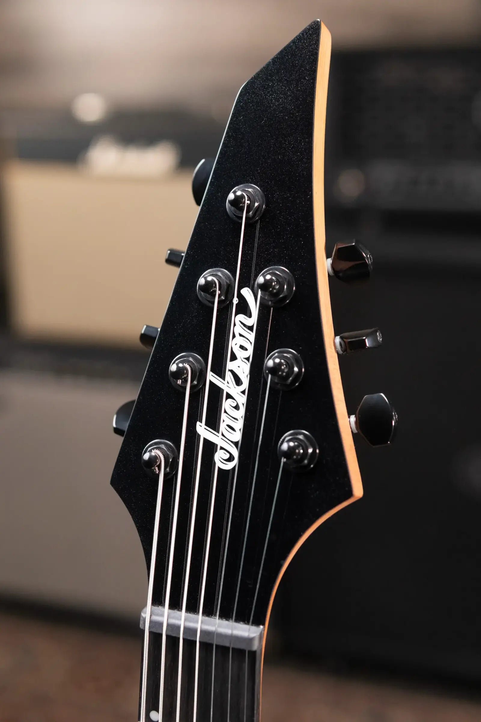 Jackson Pro Plus Series Signature Misha Mansoor Juggernaut ET7 Electric Guitar - Metallic Black with Gig Bag - Floor Model