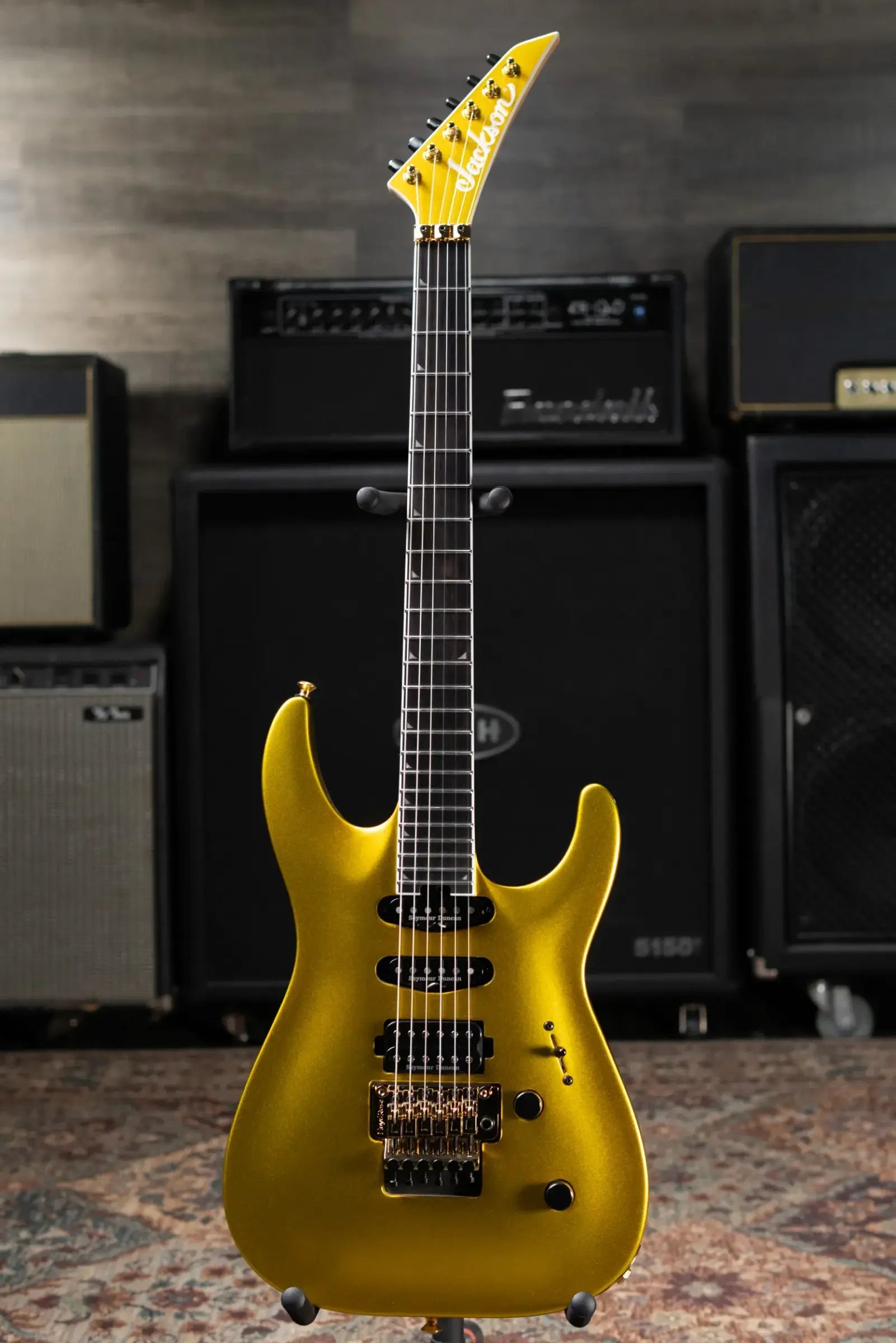 Jackson Pro Plus Series Soloist SLA3 Electric Guitar - Gold Bullion with Gig Bag - Used