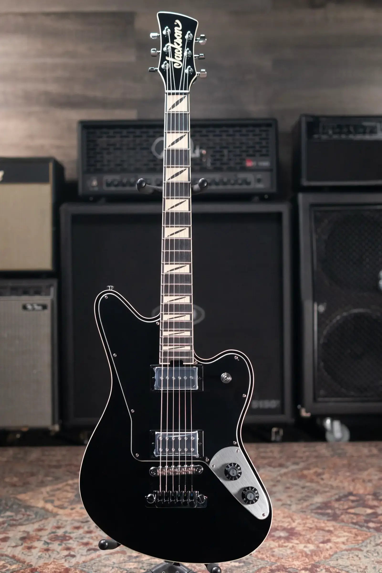 Jackson Pro Series Signature Lee Malia LM-87 Electric Guitar - Black with Gig Bag