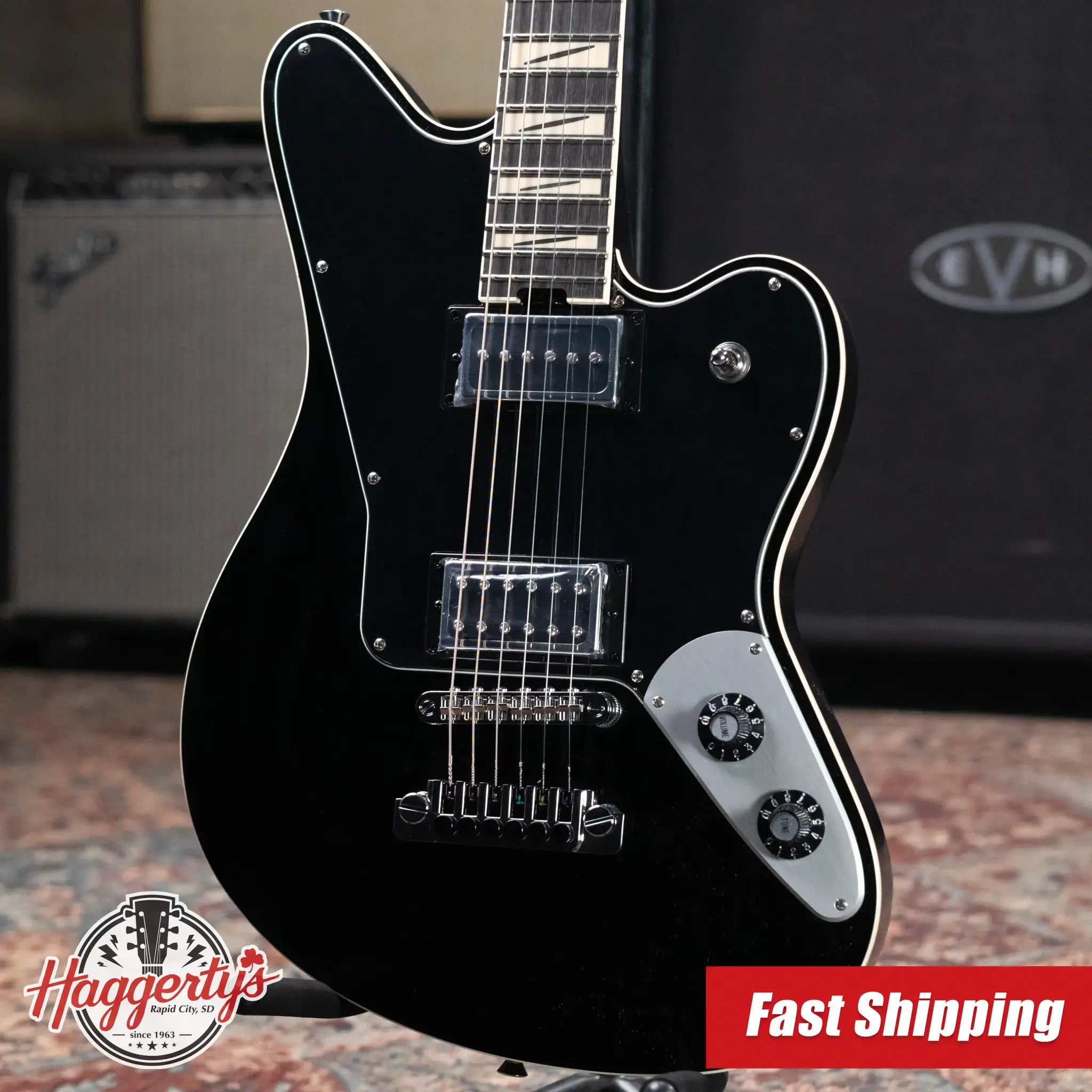 Jackson Pro Series Signature Lee Malia LM-87 Electric Guitar - Open Pore Black with Gig Bag