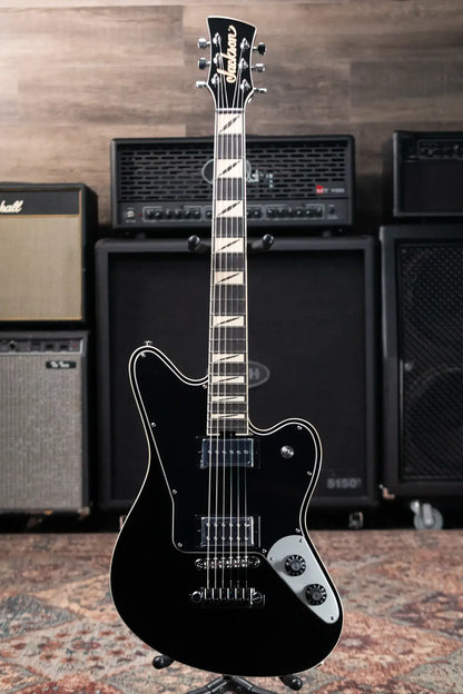 Jackson Pro Series Signature Lee Malia LM-87 Electric Guitar - Open Pore Black with Gig Bag
