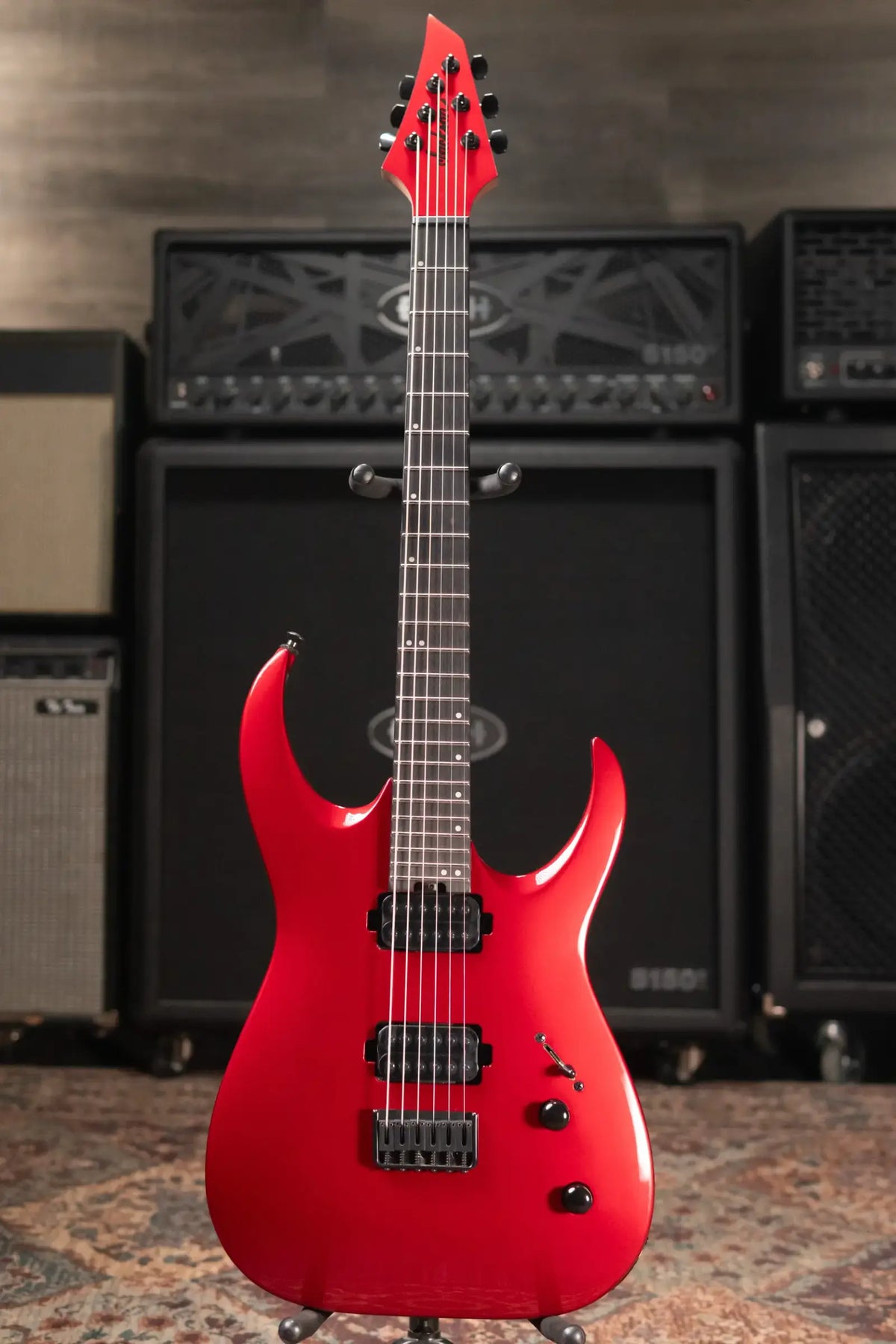 Jackson Pro Series Signature Misha Mansoor Juggernaut HT6 Electric Guitar - Red Crystal with Gig Bag - Demo