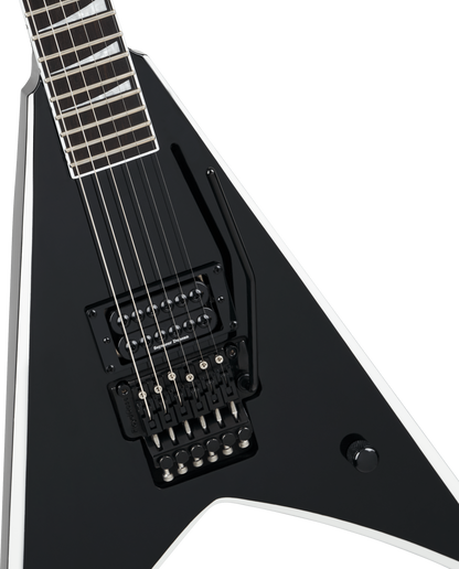 Jackson Pro Series Signature Wes Borland King V KV Electric Guitar - Black with White Bevels and Gig Bag