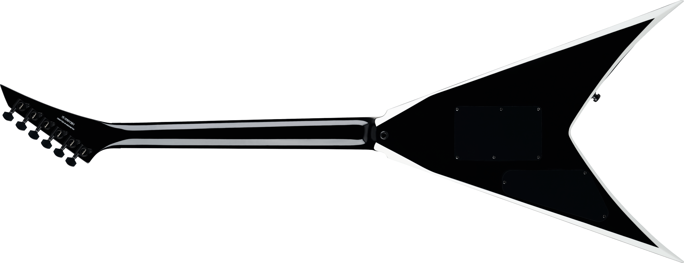 Jackson Pro Series Signature Wes Borland King V KV Electric Guitar - Black with White Bevels and Gig Bag