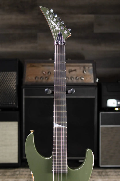Jackson USA Custom Shop 2026 NAMM Special Edition Dinky Electric Guitar - Army Drab Green Relic with Hardshell Case