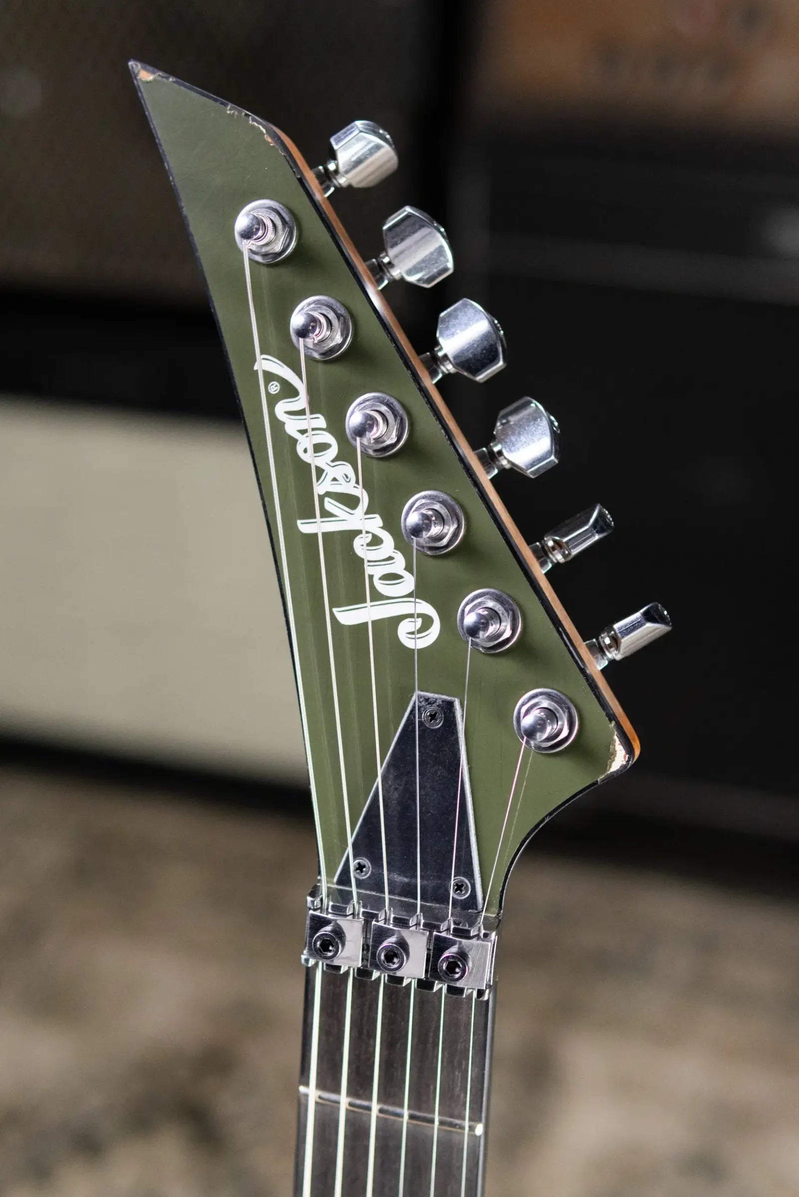 Jackson USA Custom Shop 2026 NAMM Special Edition Dinky Electric Guitar - Army Drab Green Relic with Hardshell Case