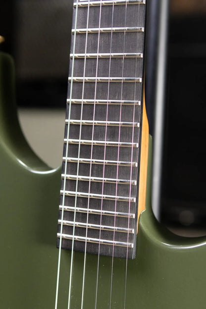Jackson USA Custom Shop 2026 NAMM Special Edition Dinky Electric Guitar - Army Drab Green Relic with Hardshell Case