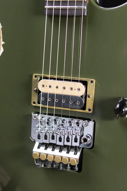 Jackson USA Custom Shop 2026 NAMM Special Edition Dinky Electric Guitar - Army Drab Green Relic with Hardshell Case