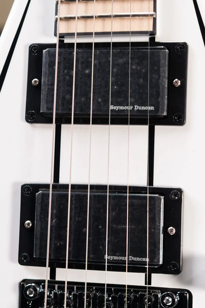 Jackson X Series Rhoads RRX24M Electric Guitar - Snow White with Black Pinstripes