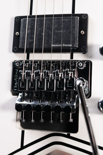 Jackson X Series Rhoads RRX24M Electric Guitar - Snow White with Black Pinstripes